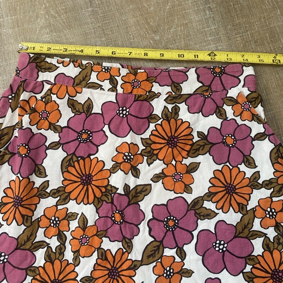 ModCloth x Princess Highway Floral High Waisted Mini Skirt Retro Flower Power - Picture 11 of 12